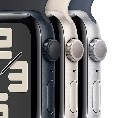Часы Apple Watch Series SE 2024 40mm Aluminium Case GPS Sport Band Denim M/L 400_400_640484
