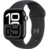 Часы Apple Watch Series 10 42mm Jet Black Aluminium Case GPS Sport Band Black M/L 500_191_150221