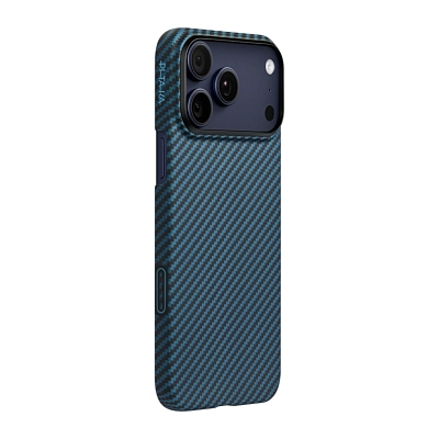 Чехол для iPhone 17 Pro Pitaka Classic PitaTap Ultra-Slim Case - Black/Blue 400_400_578355
