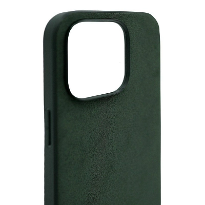 Чехол алькантара для iPhone 14 Pro Зеленый 400_400_533345