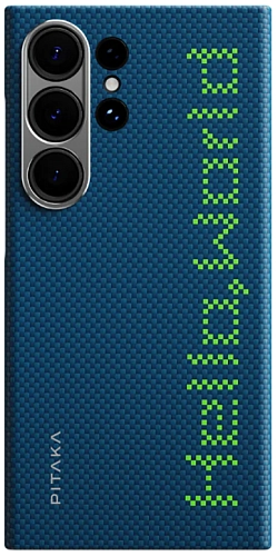 Чехол для Samsung Galaxy S24 Ultra Pitaka Aries Tactile Woven - Hello World 250_100_770141
