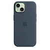 Чехол для iPhone 15 Silicone Case with MagSafe - Storm Blue 100_100_642120