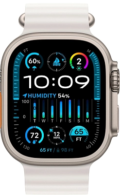 Часы Apple Watch Ultra 2 49mm Titanium Case GPS+Cellular Ocean Band White 400_400_640790