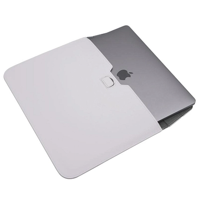 Кожаная сумка-чехол DDC Sleeve with Stand на MacBook 15/16.2 Белый 400_400_131654