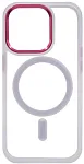 Чехол прозрачный с цветным бортиком MagSafe iPhone 14 Pro Max Прозрачный 250_100_534988