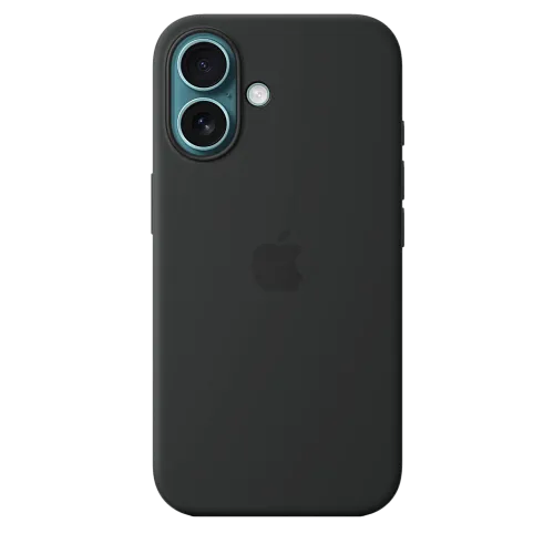 Чехол для iPhone 16 Silicone Case with MagSafe - Black 250_100_534757