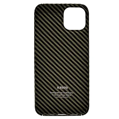 Карбоновый чехол для iPhone 14 Plus KZDOO Kevlar Зеленый 400_400_119559