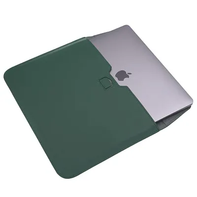 Кожаная сумка-чехол DDC Sleeve with Stand на MacBook 15/16.2 Зеленый 400_400_131502