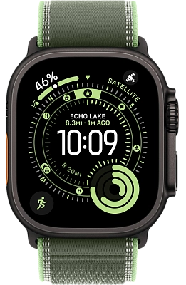 Часы Apple Watch Ultra 3 49mm Titanium Case Black / Trail Loop Green/Neon M/L 400_400_640903