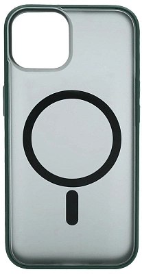 Чехол для iPhone 14 матовый с MagSafe Зеленый 400_400_534214
