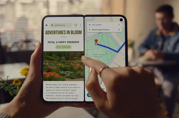 Два экрана и комфорт при сворачивании