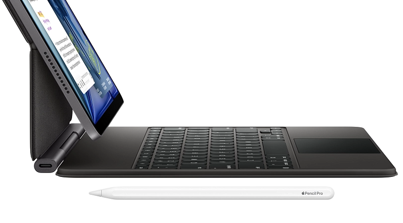 Apple Pencil Pro и Magic Keyboard
