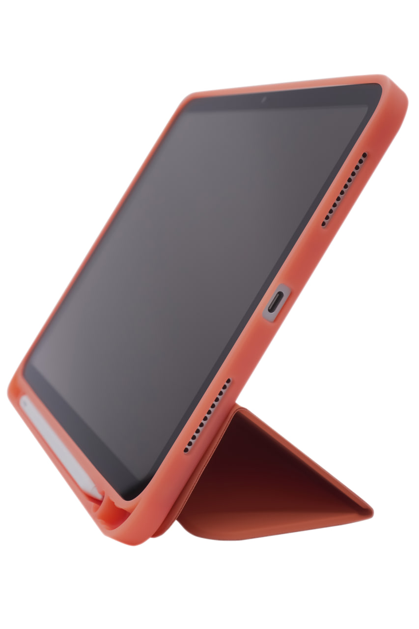 Чехол-книжка для iPad 10 3 загиба силиконовый с рамкой Оранжевый