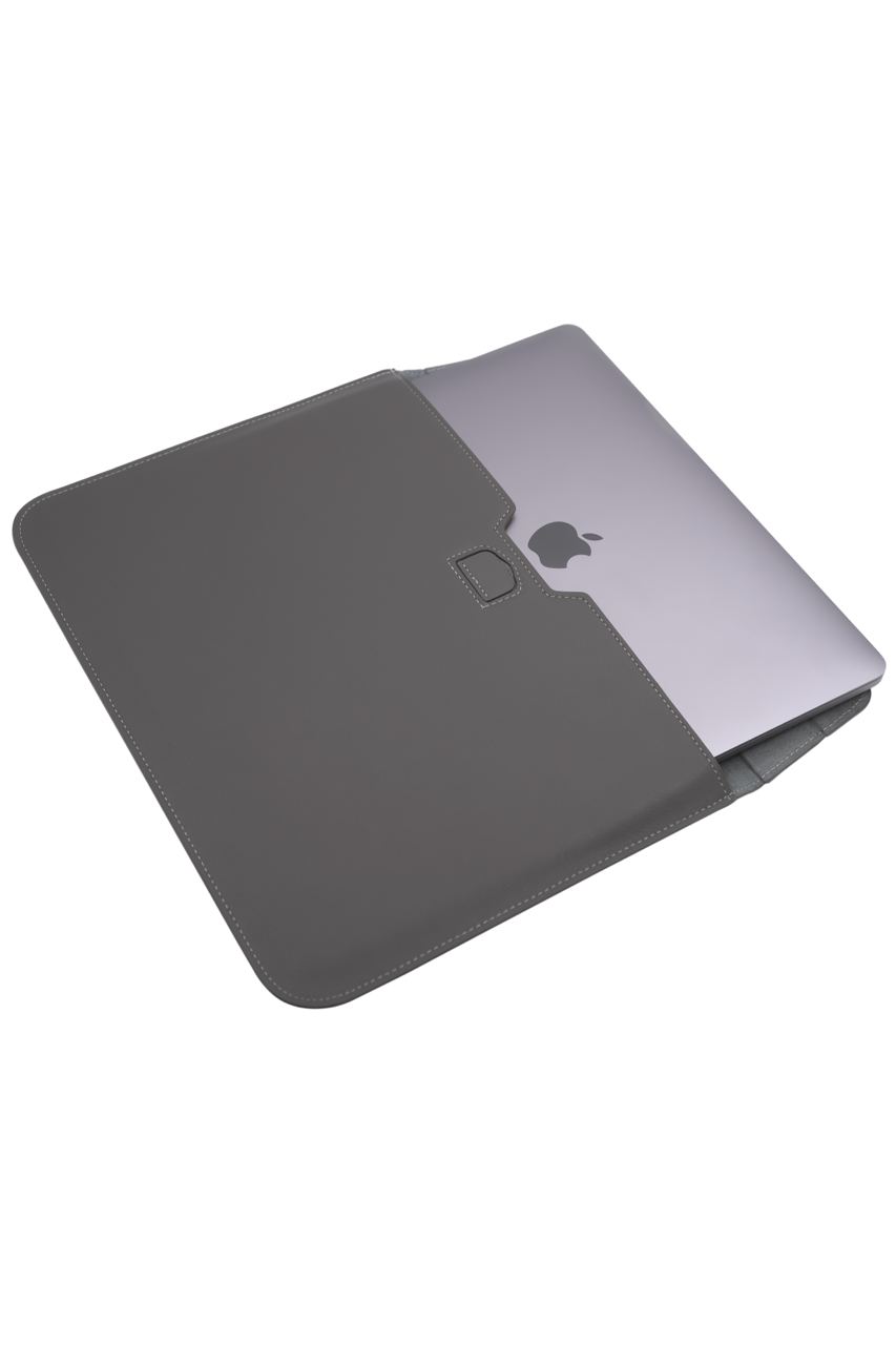 Кожаная сумка-чехол DDC Sleeve with Stand на MacBook 13/14.2 Серый
