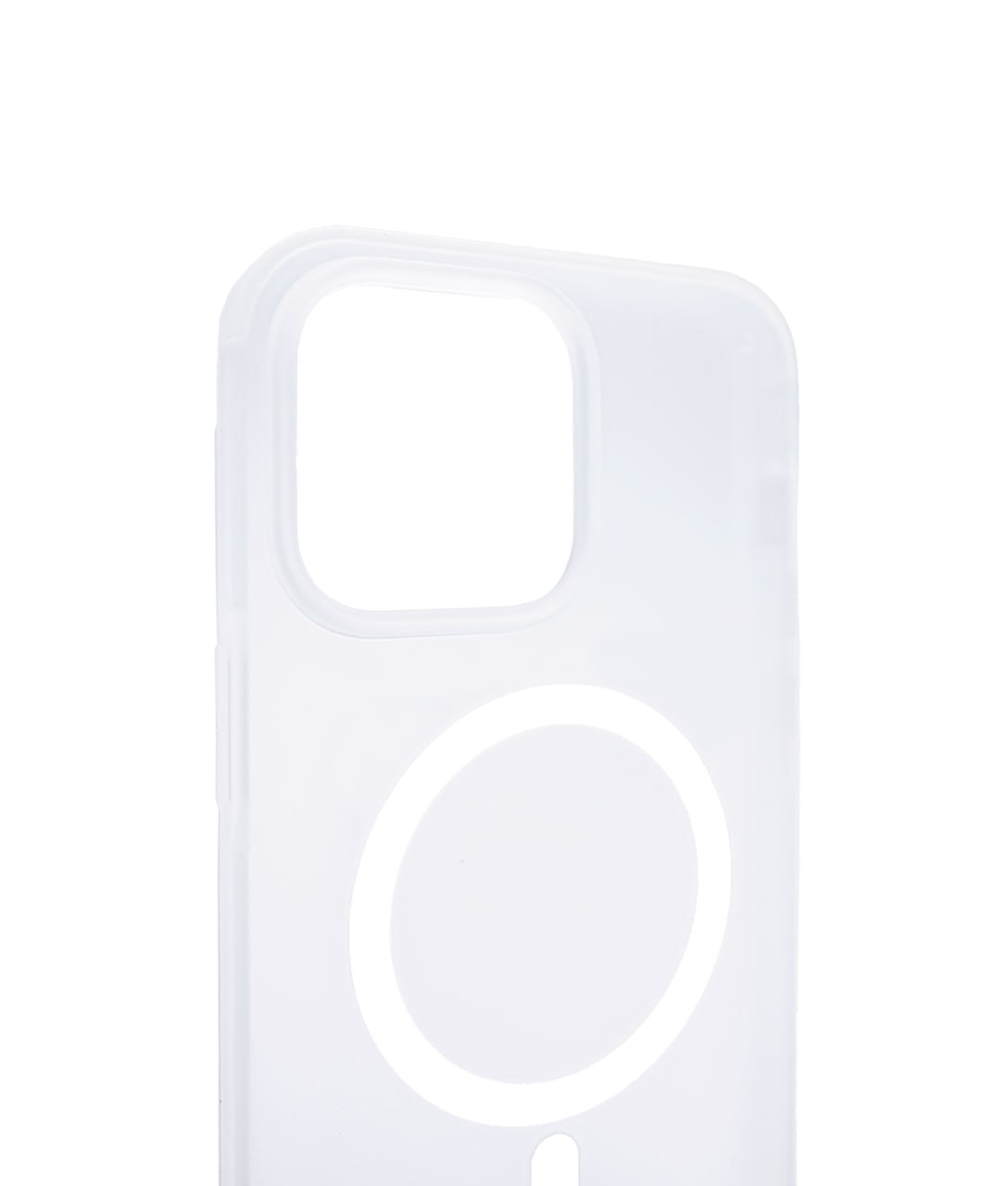 Чехол для iPhone 14 Pro Max Wlons с MagSafe прозрачный матовый с рамкой Белый