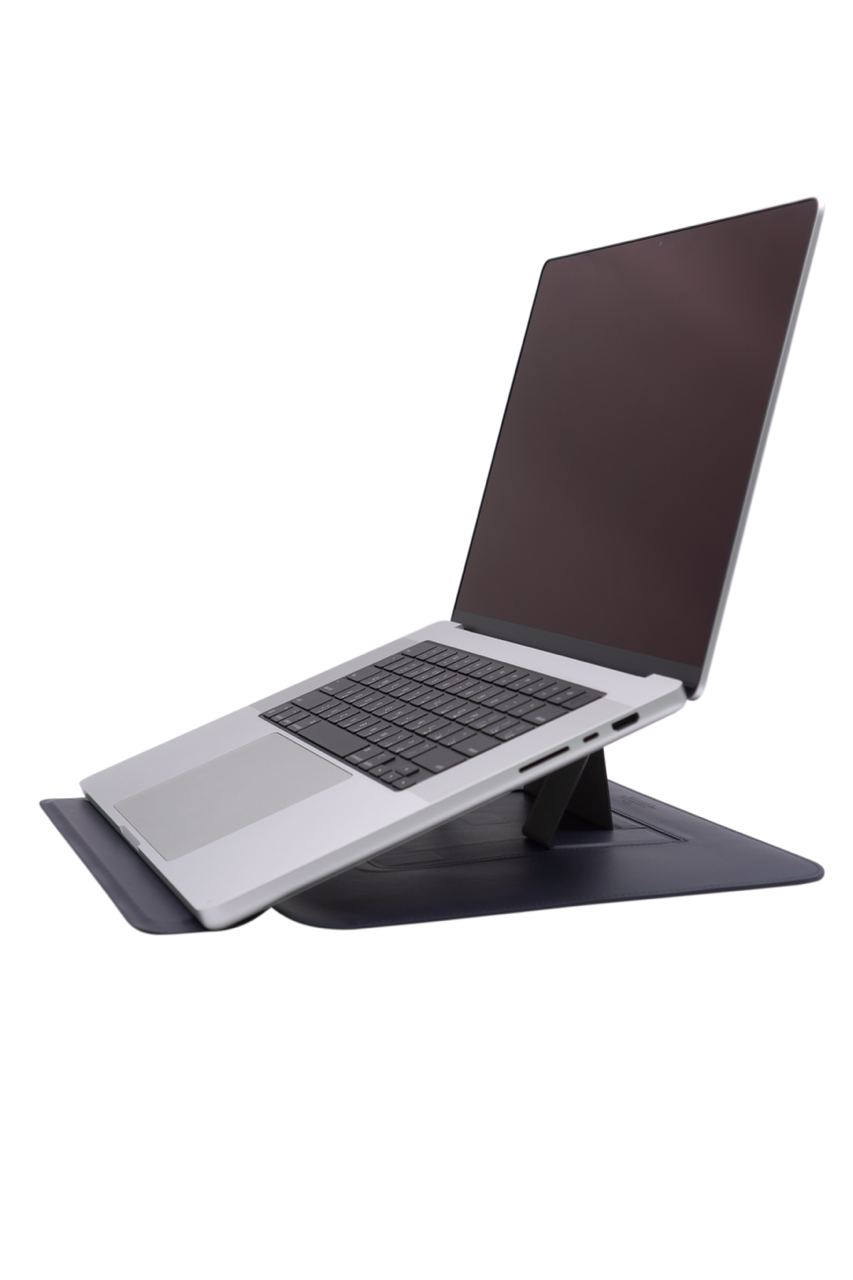 Чехол WIWU Skin Pro Slim Stand Sleeve с подставкой для MacBook 16.2" pro, Blue