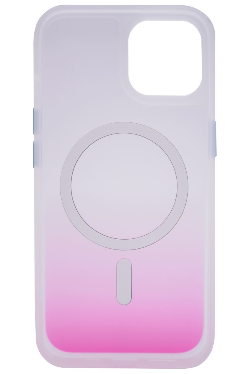 Чехол матовый градиент с MagSafe для iPhone 13 Розовый