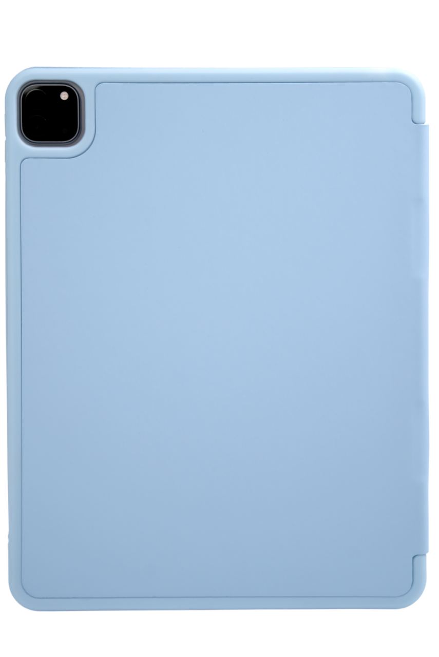 Чехол-книжка для iPad Pro 11 3 загиба силиконовый с рамкой Голубой