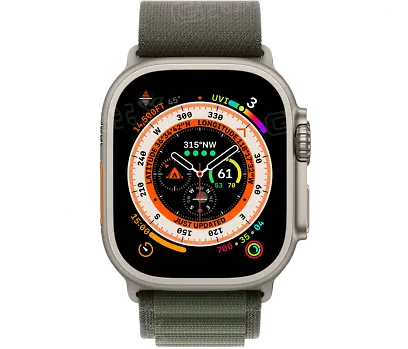 Часы Apple watch Ultra 49mm Titanium Case GPS+Cellular Alpine Loop Green S