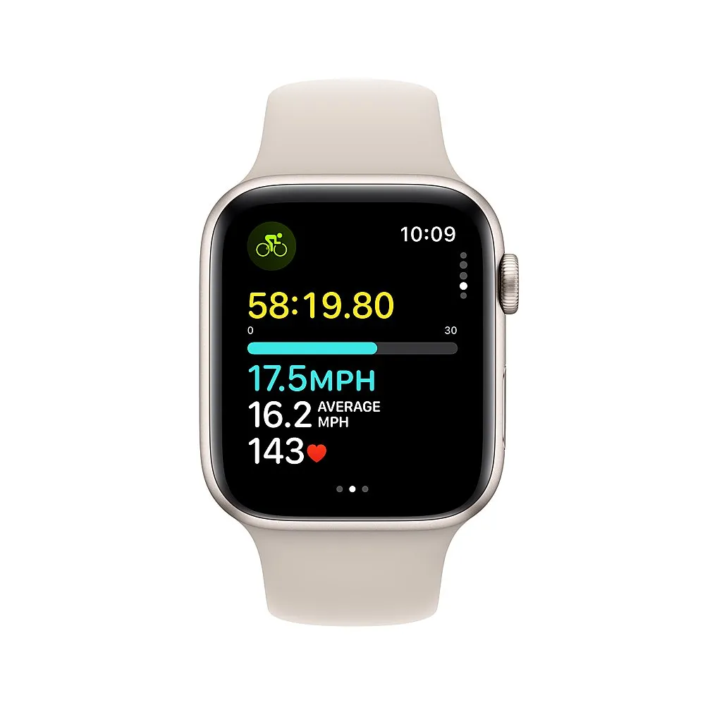 Часы Apple Watch Series SE 2022 40mm Aluminium Case GPS Sport Band Starlight M/L