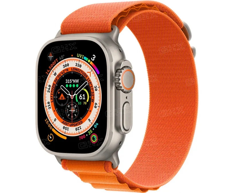 Часы Apple watch Ultra 49mm Titanium Case GPS+Cellular Alpine Loop Orange L