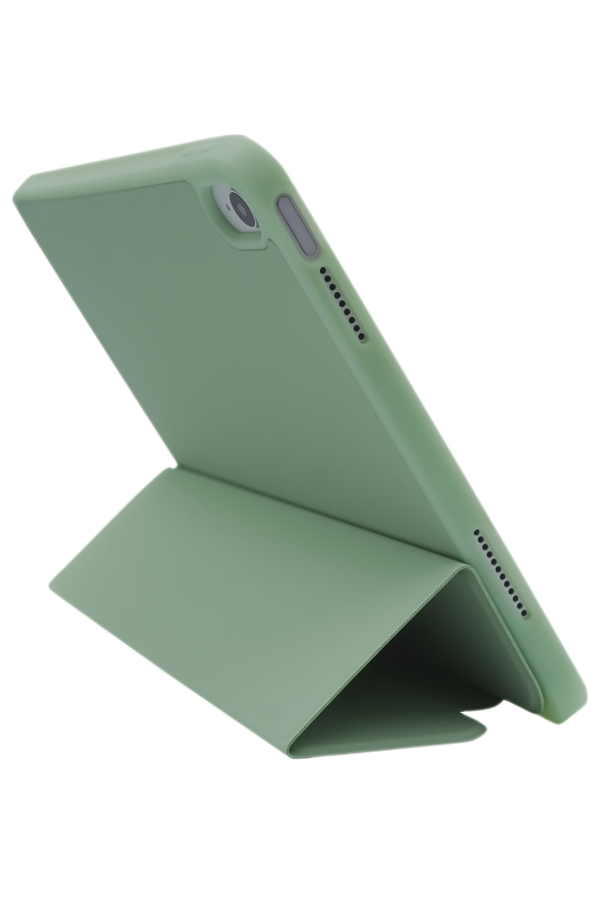 Чехол-книжка для iPad Air 4/5 10.9 3 загиба силиконовый с рамкой Зеленый