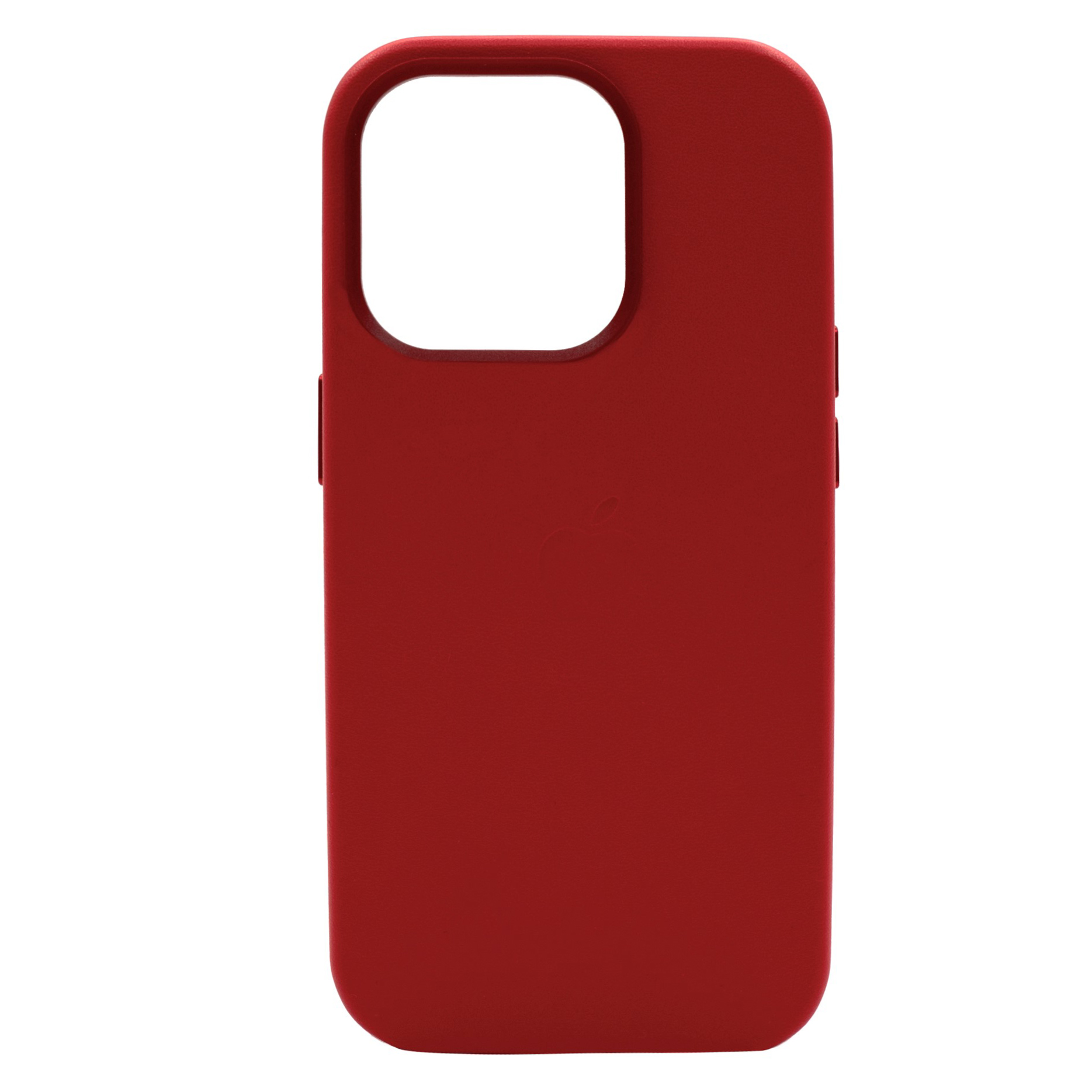 Чехол кожаный с MagSafe для iPhone 14 Pro Красный
