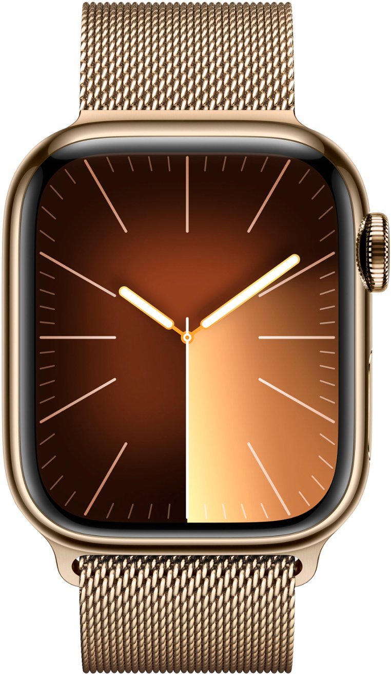 Часы Apple Watch Series 9 45mm Stainless Steel Case Milanese Loop Gold