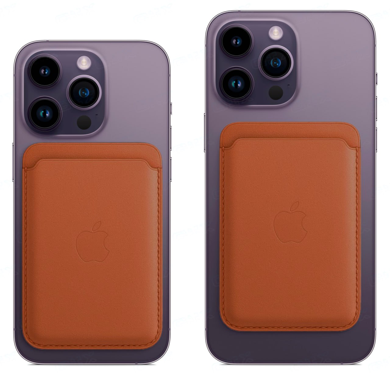 Картхолдер Apple iPhone MagSafe Leather Wallet Orange