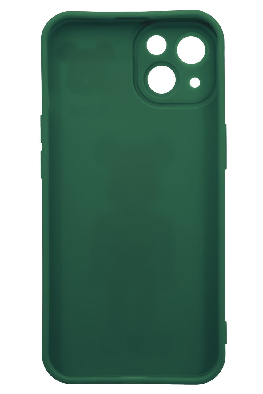 Чехол силиконовый с 3D мишкой для iPhone 13 Зеленый