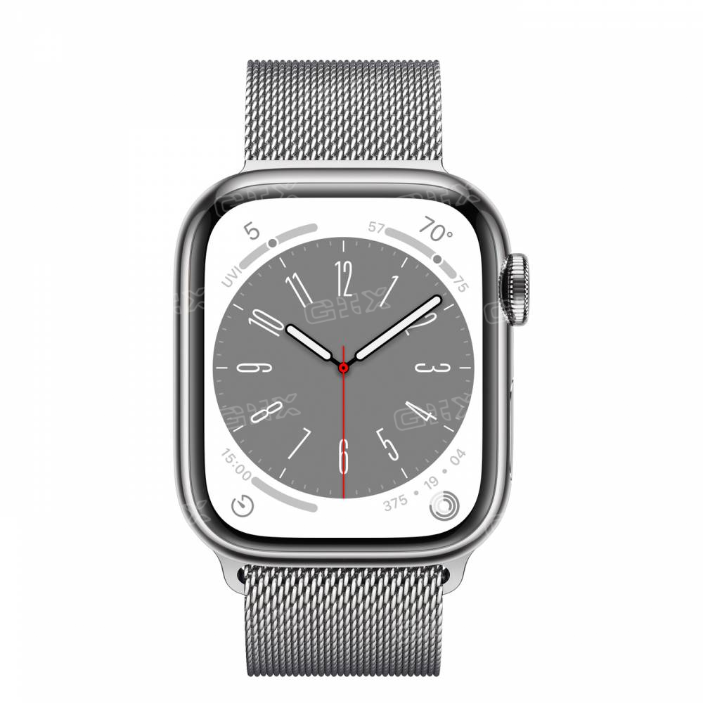 Часы Apple Watch Series 8 41mm Stainless Steel Case GPS+Cellular Milanese Loop Silver