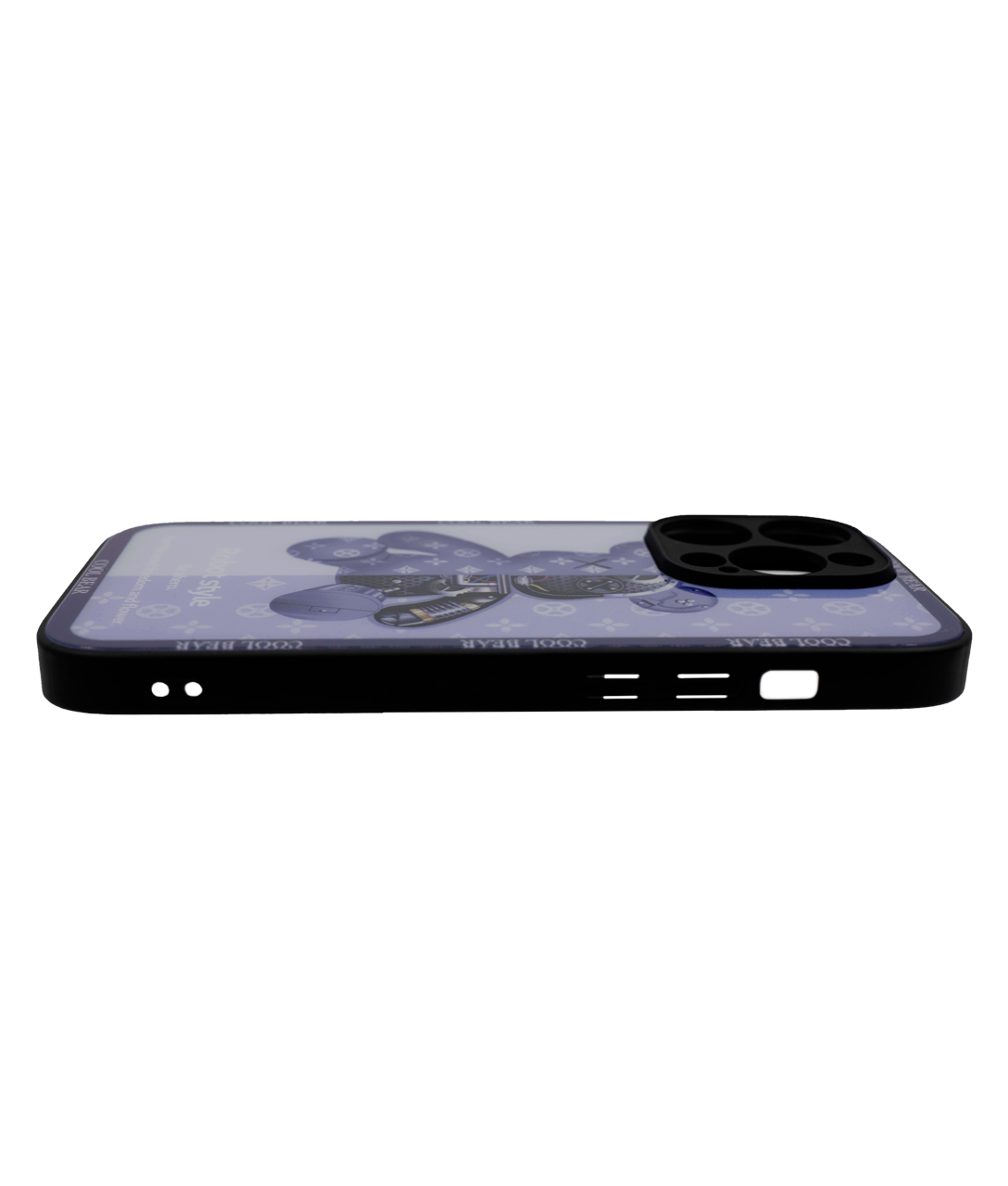 Чехол с мишкой для iPhone 14 Pro Max Синий