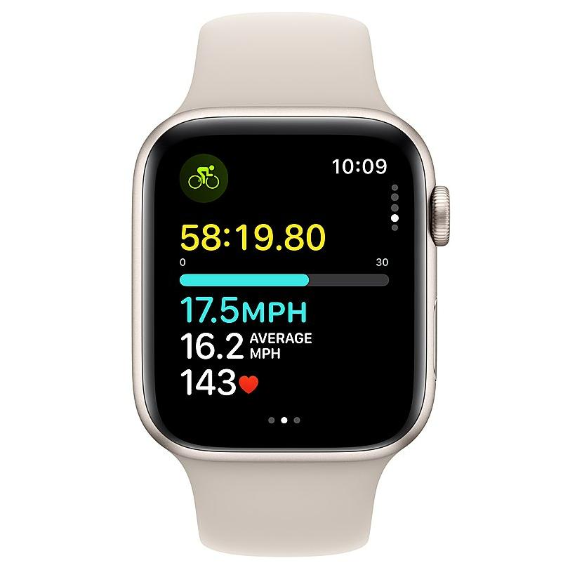 Часы Apple Watch Series SE 2023 44mm Aluminium Case GPS Sport Band Starlight M/L
