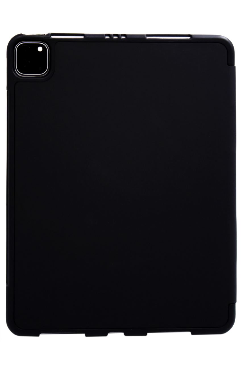 Чехол-книжка для iPad Pro 12.9 3 загиба силиконовый с рамкой Черный