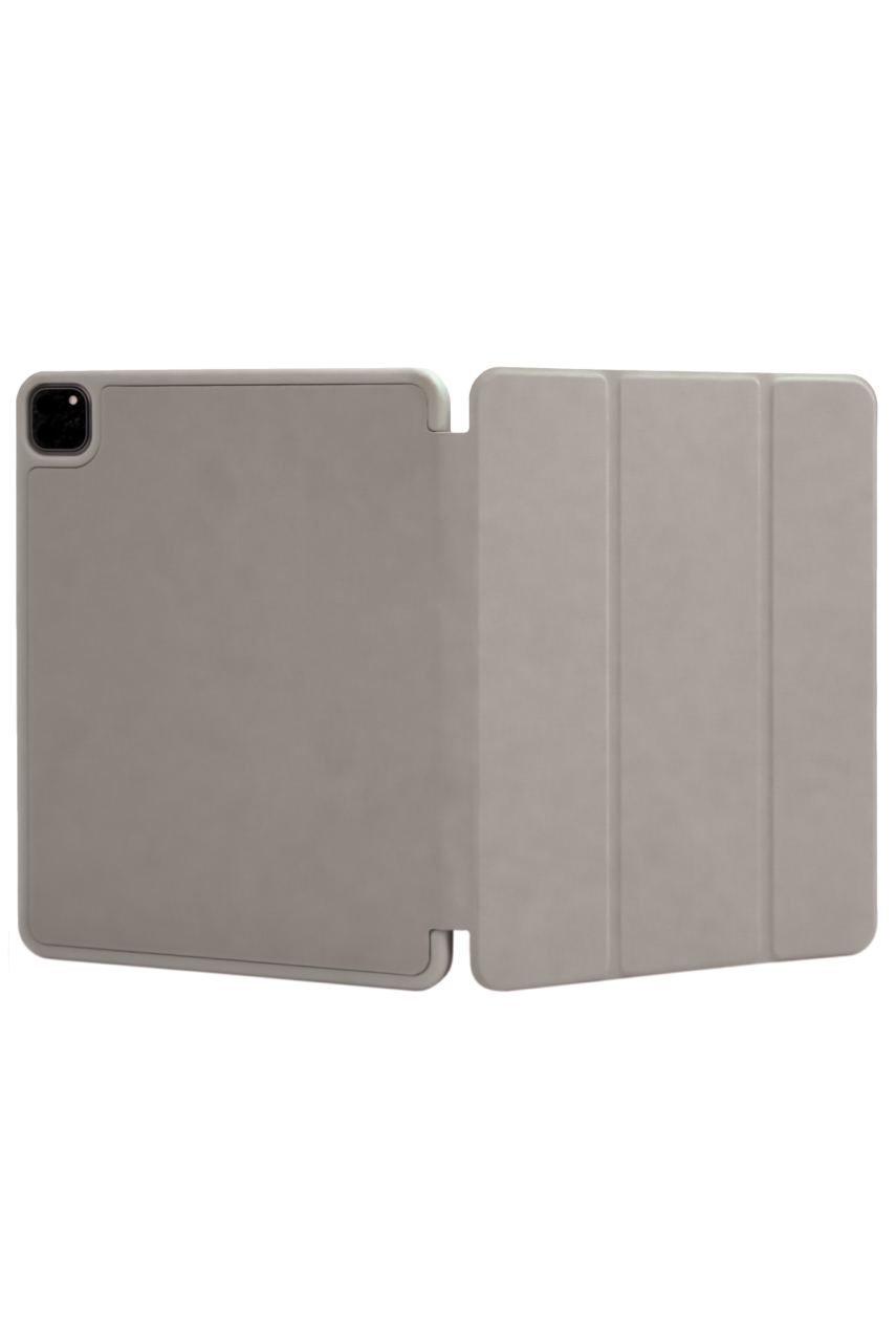 Чехол-книжка для iPad Pro 11 3 загиба силиконовый с рамкой Серый