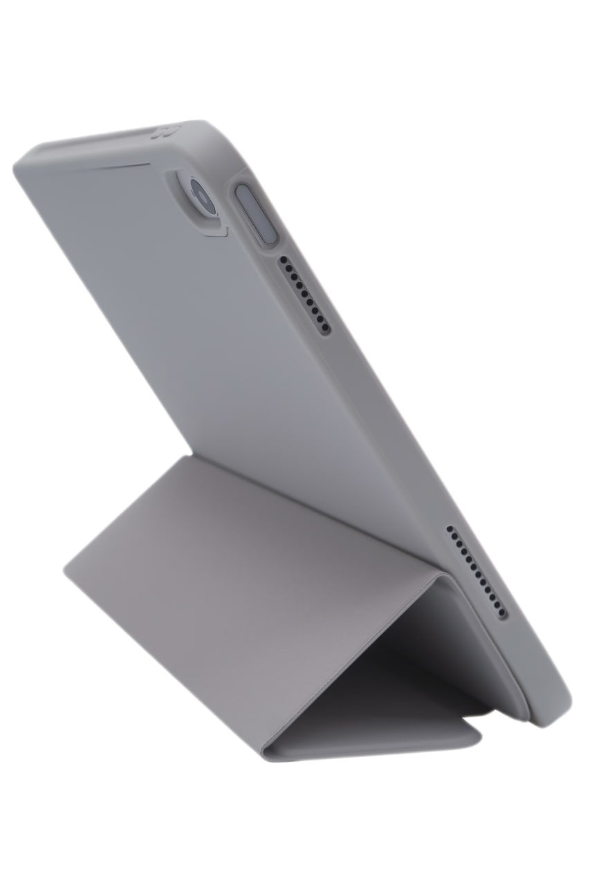 Чехол-книжка для iPad Air 4/5 10.9 3 загиба силиконовый с рамкой Серый