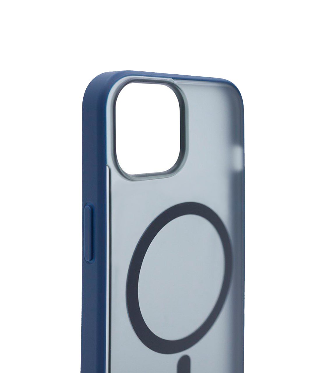 Чехол для iPhone 14 матовый с MagSafe Синий