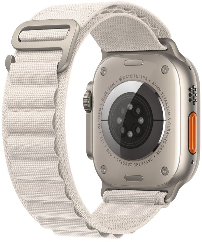 Часы Apple watch Ultra 49mm Titanium Case GPS+Cellular Alpine Loop Starlight S