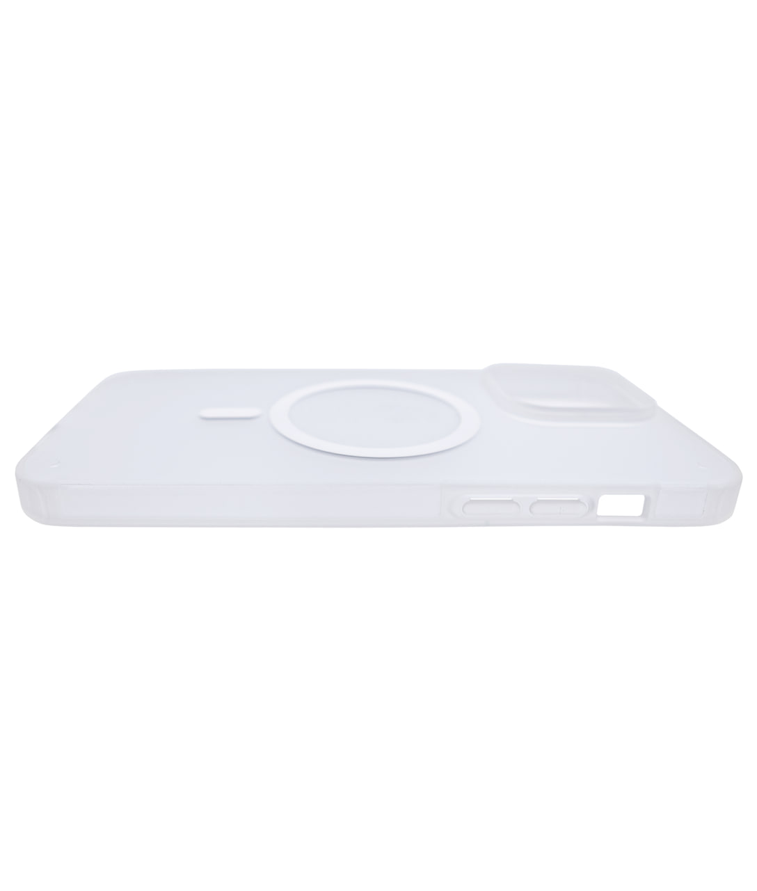Чехол для iPhone 14 Pro Max Wlons с MagSafe прозрачный матовый с рамкой Белый