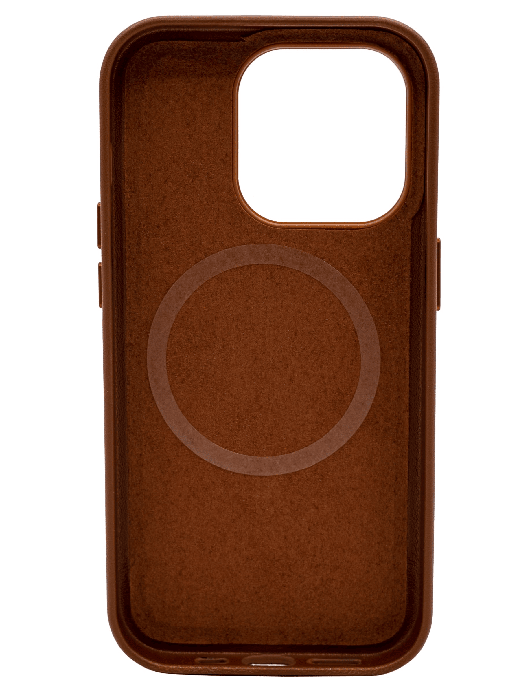 Чехол для iPhone 14 Pro кожаный с MagSafe Коричневый
