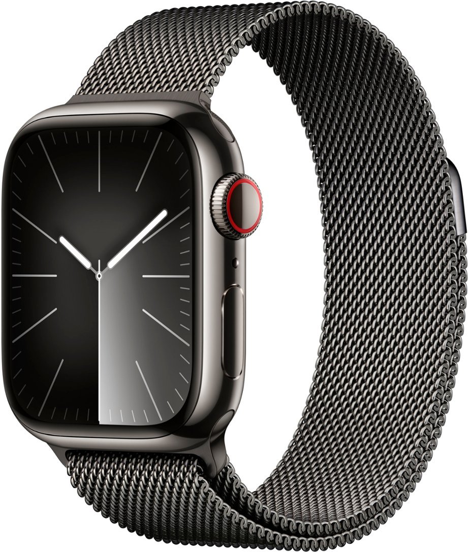 Часы Apple Watch Series 9 41mm Stainless Steel Case Milanese Loop Graphite