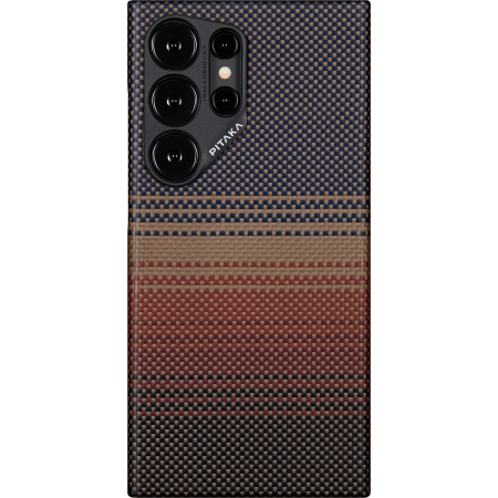 Чехол для Samsung Galaxy S24 Ultra Pitaka Fusion Weaving MagEZ 4 - Sunset 250_100_545617