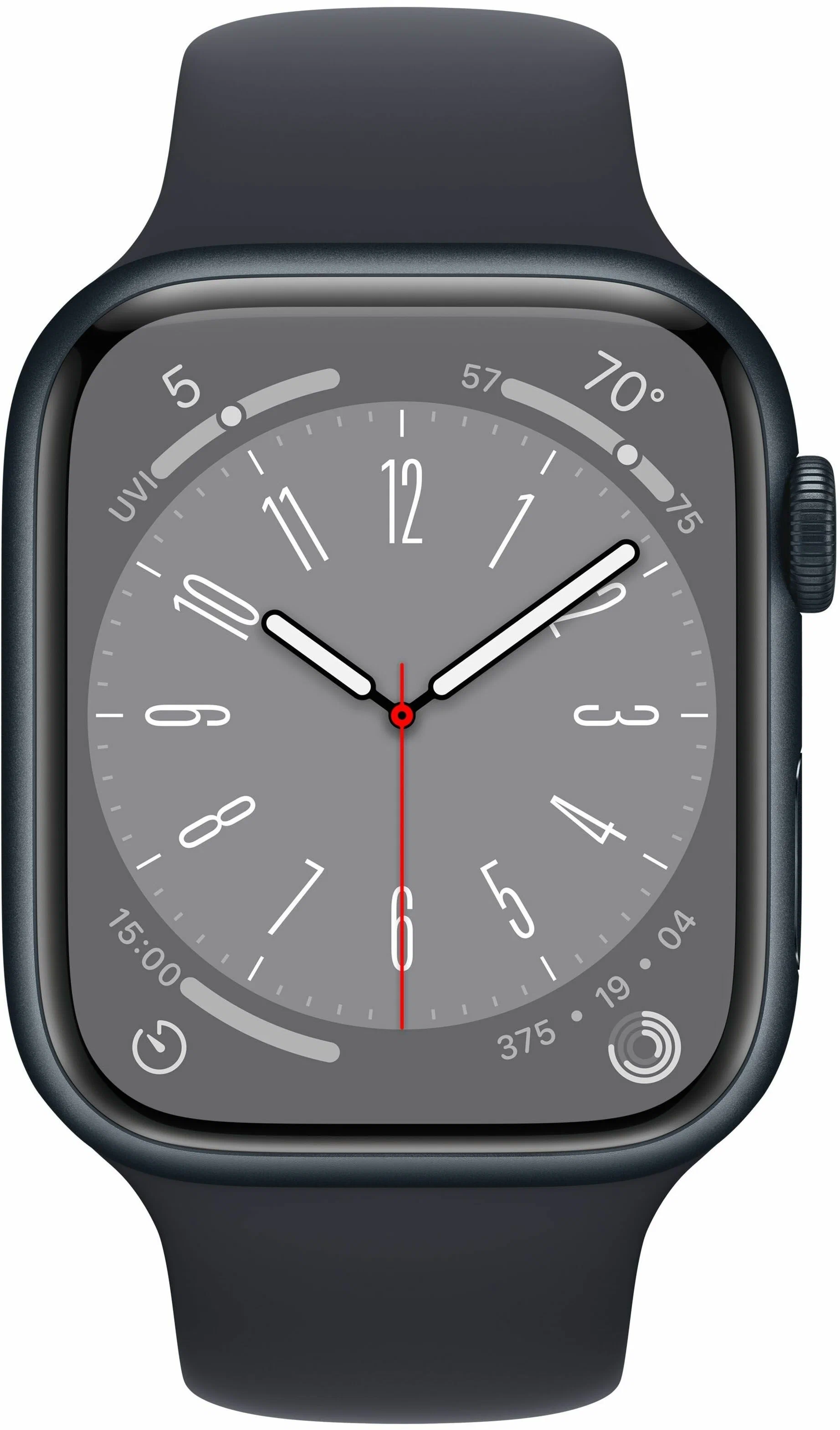 Часы Apple Watch Series 8 45mm Aluminum Case GPS Sport Band Midnight M/L
