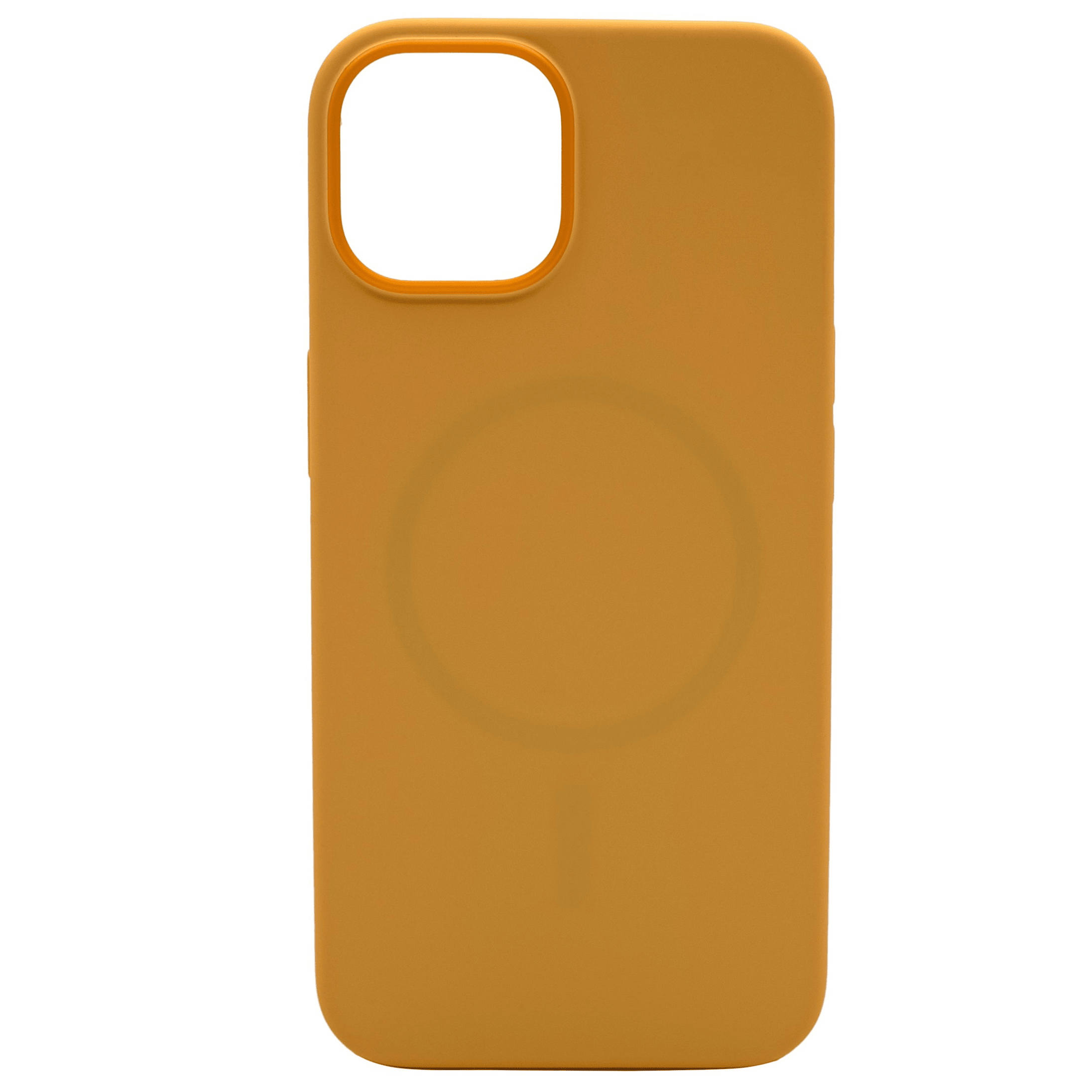 Чехол силиконовый с MagSafe для iPhone 14 Plus Желтый