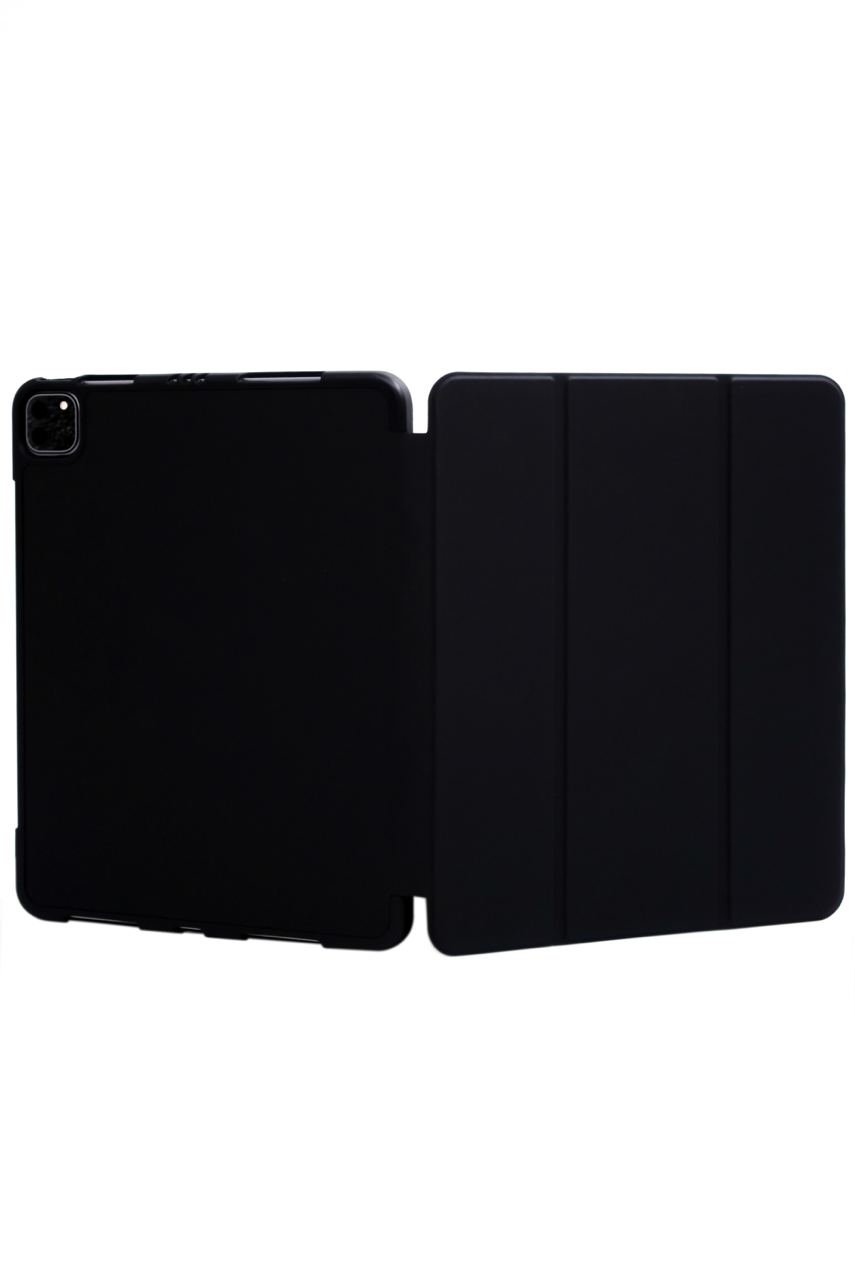 Чехол-книжка для iPad Pro 12.9 3 загиба силиконовый с рамкой Черный