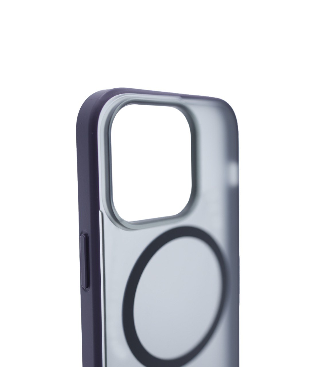 Чехол для iPhone 14 Pro матовый с MagSafe Фиолетовый