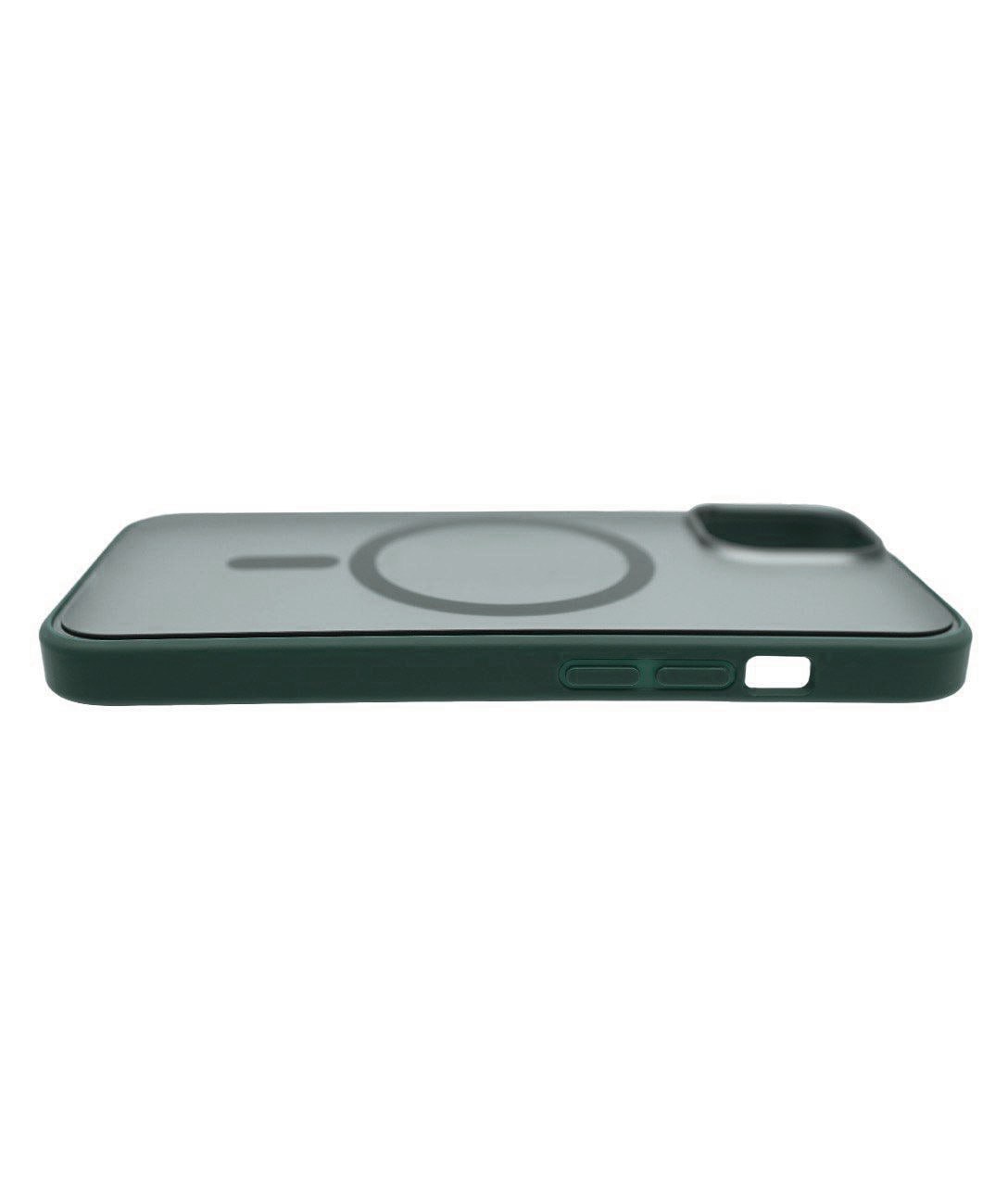 Чехол для iPhone 14 матовый с MagSafe Зеленый