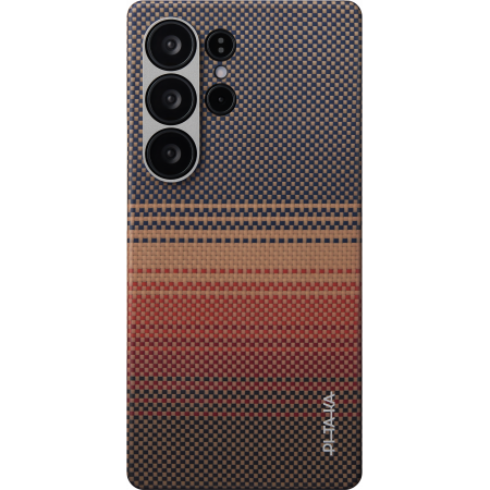 Чехол для Samsung Galaxy S25 Ultra Pitaka Tactile Woven - Sunset 250_100_762041