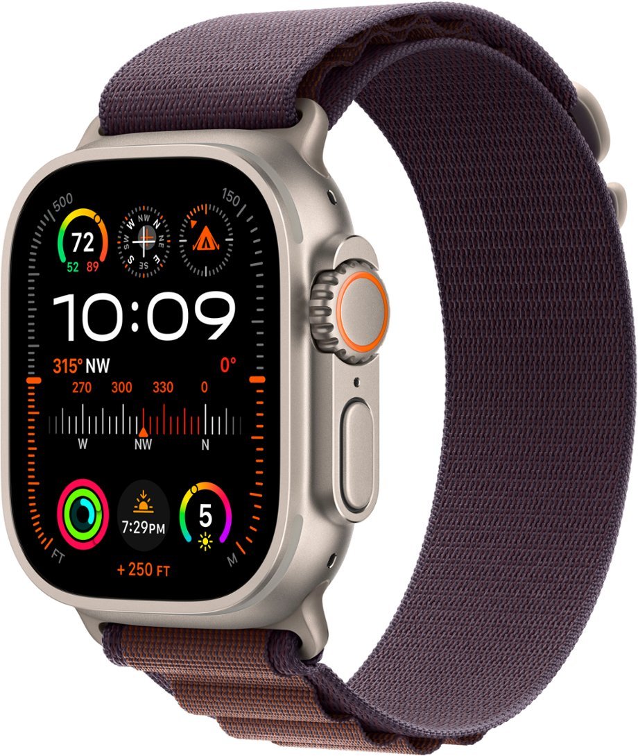 Часы Apple watch Ultra 2 49mm Titanium Case GPS+Cellular Alpine Loop Indigo M