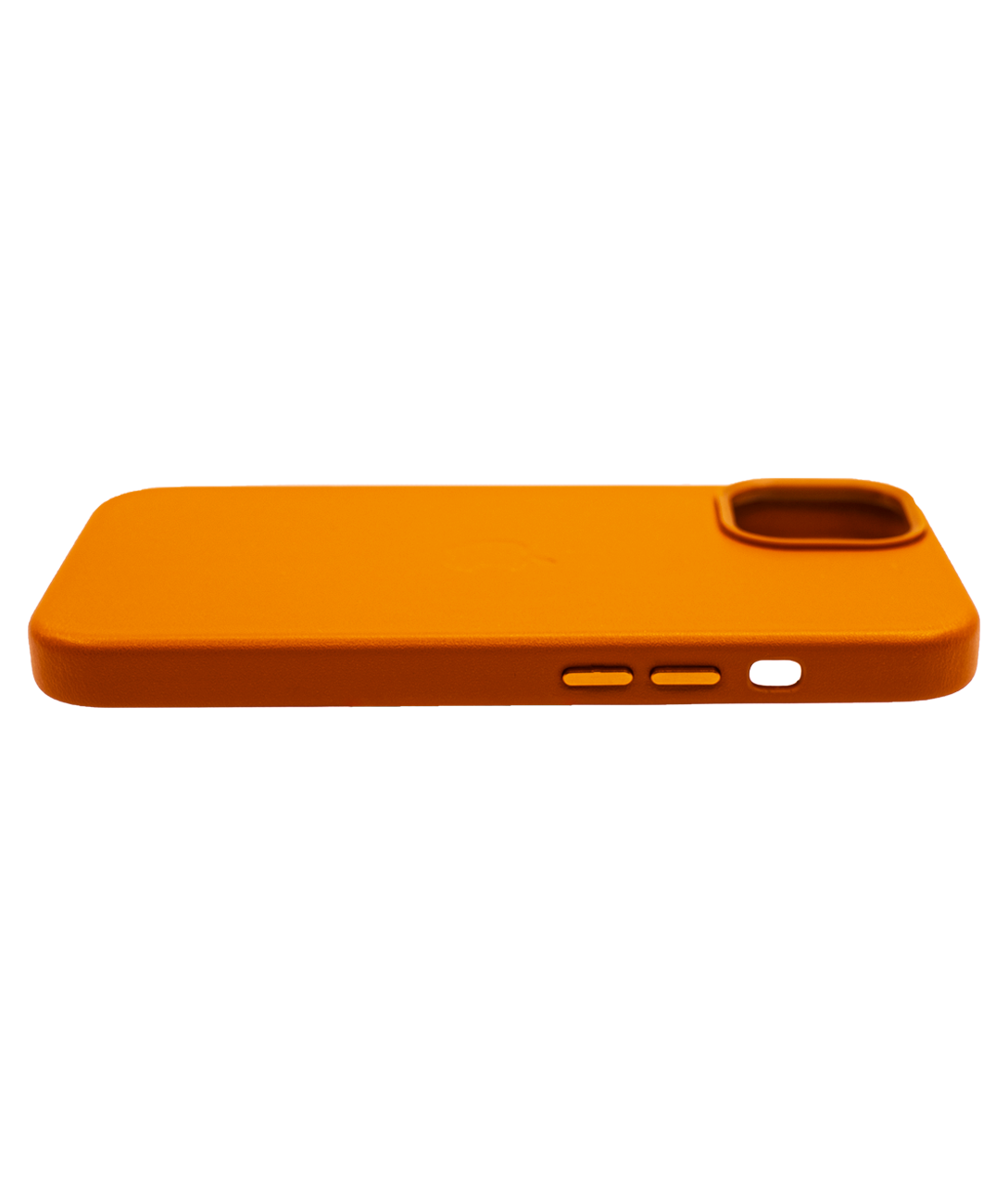 Чехол кожаный с MagSafe для iPhone 14 Plus Оранжевый